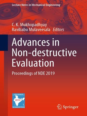 cover image of Advances in Non-destructive Evaluation